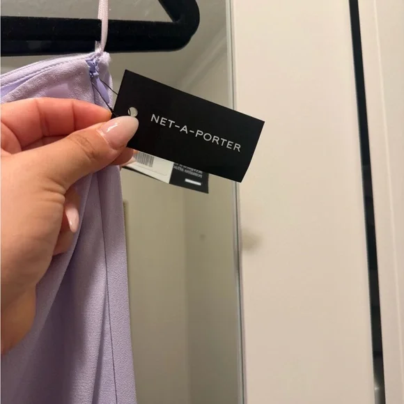 Taller Marmo Spritz One-sleeve Fringed Crepe Gown - Purple - Picture 8 of 10